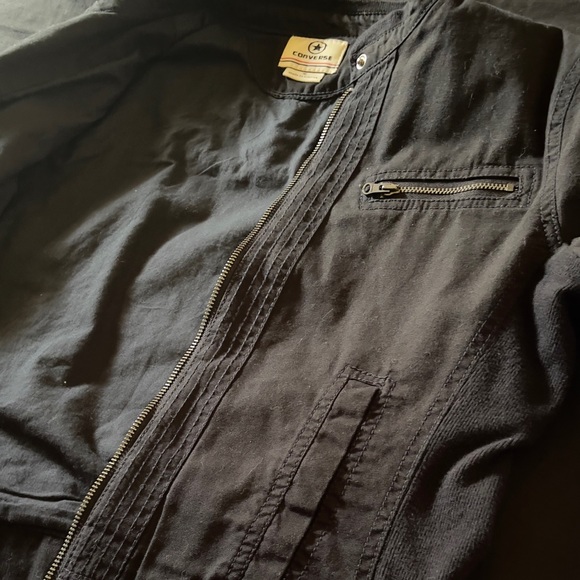 thrifted converse black jacket - Picture 2 of 3